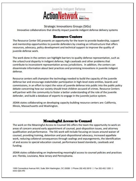 Strategic Innovations Groups (SIGs)